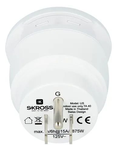 Adaptador De Viaje Skross Combo World A Ee. Uu. Para Viajes