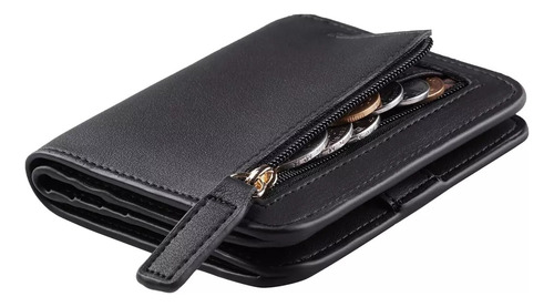 Cartera Mujer Pequeño Con Rfid Bloquea, Mini Monedero Jr