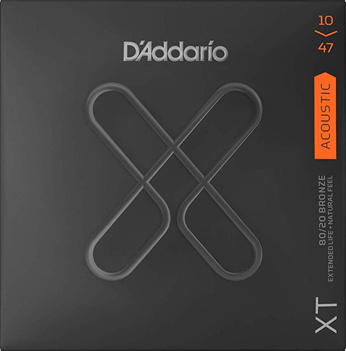 Daddario Xt 80/20 Bronze Xtabr1047 Encordado .010 Acústica