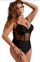 Comprar Mallas Enterizas Modelos Armados Alambre Push-up Lingerie 4