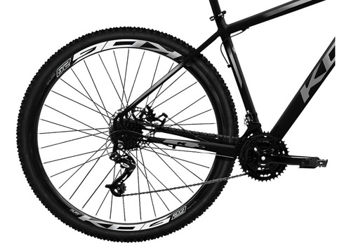 Mountain Bike Kog Kog Aro 29 21 21v Freio Disco Mecânico Indexado Mtb Cor Preto/cinza