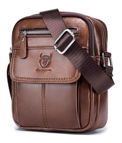 Bolso/bandolera Hombre Cuero Genuino Bull Captain Mod. Deev