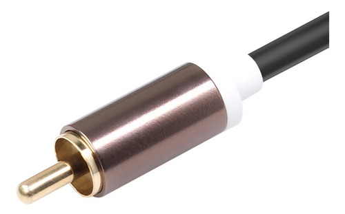 Imagen 4 de 5 de Cable De Audio 3,5mm Jack Plug Macho A 2 Rca Macho Aux 2mt