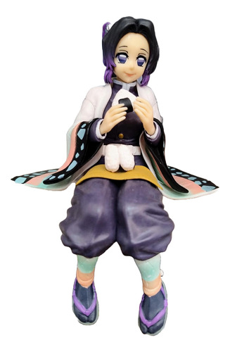 Figura Shinobu Sentada Kimetsu No Yaiba 12cm En Bolsa