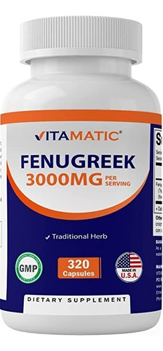 Fenogreco 3000mg - Vitamatic - Unid - Unidad a $594