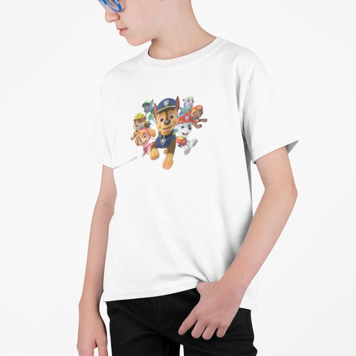 Polera Paw Patrol Patrulla Stampadas Algodon