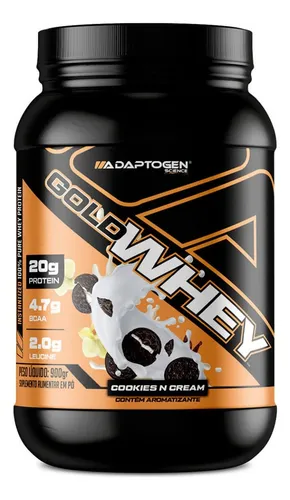 comprar Gold Whey Adaptógen Pote 100% concentrado de proteína de suero Sabor Chocotella, 900 g