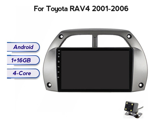 Estéreo 1+32g Para Toyota Rav4 2001-2006 Cámara Gps Wifi