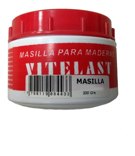 Masilla Para Madera Vitelast 200 G Vitecso Colores Varios Mm