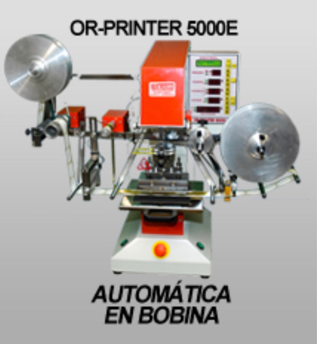 Maquina Hot Stamping P/bobina Semiautomátic Or-printer 5000e