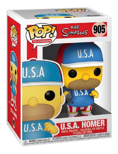 Funko Pop Simpsons U.s.a Homer 905 Caja Lastimada