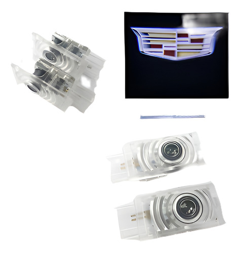 2pcs Cree Cadillac Bienvenida Sombra Luz Logo Cadillac Srx A