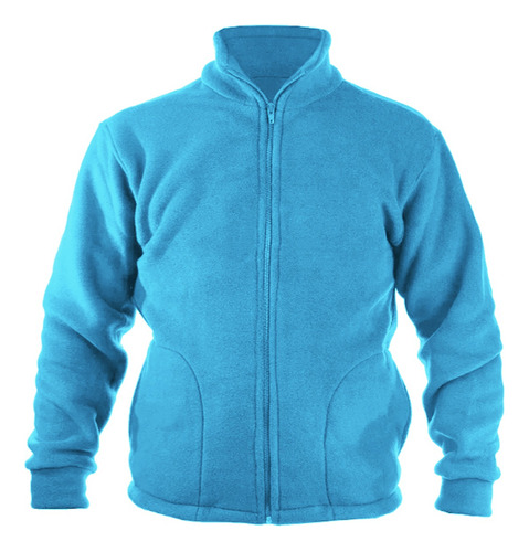 Campera Polar Escolar Unisex Abrigo Cuello Alto Antipilling