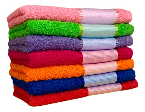 Kit 12 Toalhas De Lavabo Para Estampa Sublimática 350g/m² - Cor Branco Liso