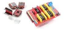 Comprar Kit Shield Cnc Para Arduino Uno + 4 Driver A4988 Pololu Nodo