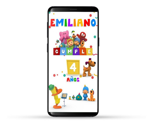 Video Invitación Pocoyo Invitación Digital