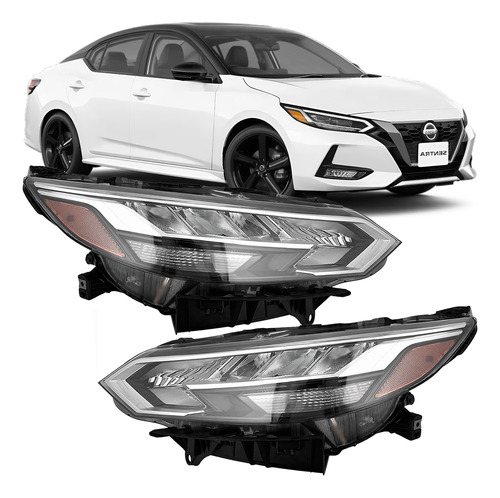 Par Farol Led Sentra 2022 2023 2024 Direito Esquerdo