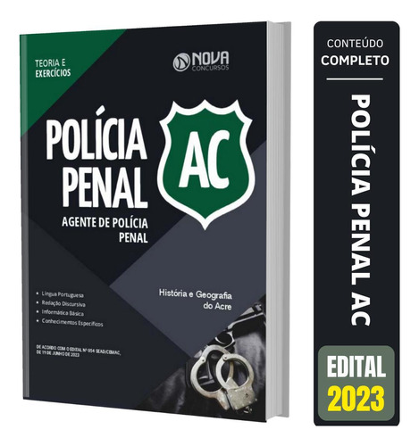 Apostila Polícia Penal Ac 2023 - Agente De Polícia Penal