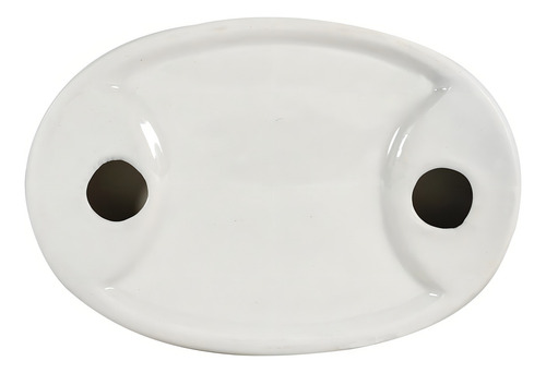 Set De Baño Brance 3 Pzas Granito Blanco Cerámica