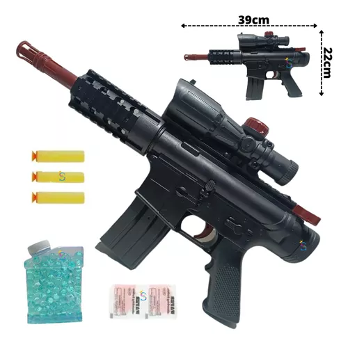 Brinquedo Arma Lançador Bolinha Gel Metralhadora AK47 Eletrica Automatica  Orbeez - toy king - Lançadores de Água - Magazine Luiza