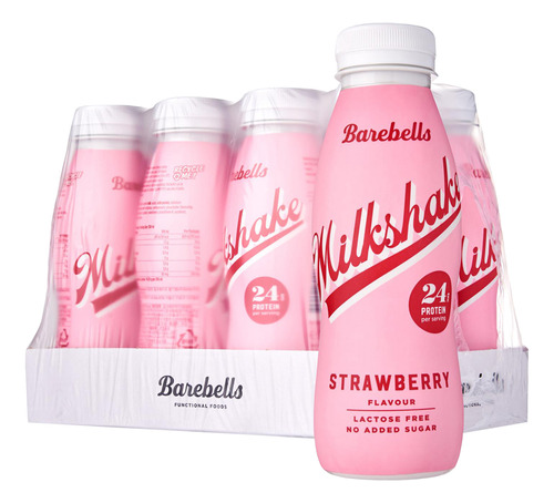 Caja Protein Milkshake 8uni Strawberry - Barebells