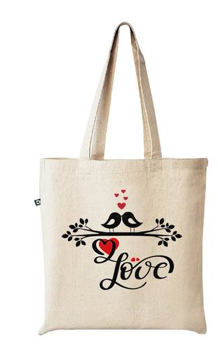 Tote Bag Estampado Love Is Love 35 X 40 Cm.