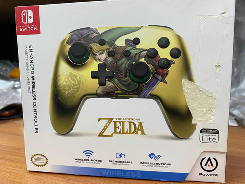Control Inalámbrico Nintendo Switch Zelda Recargable Gold
