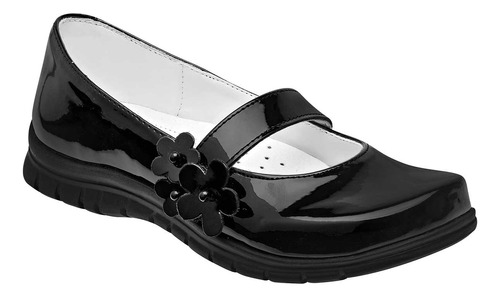 Zapato Escolar Niña Yuyin 20242 Negro Charol Piel 098-265 T3