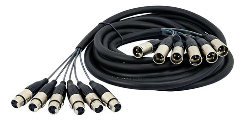 Multi Cabos Com Conectores Xlr 6 Vias - Santo Ângelo 1 Mt