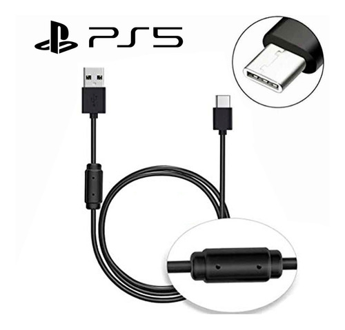 Cable Cargador Tipo C De Playstation 5 Ps5 Totalmente Nuevo!