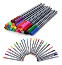 Comprar 2 Kits 24 Canetas Fineliner Ponta Fina 0.4mm Papelaria