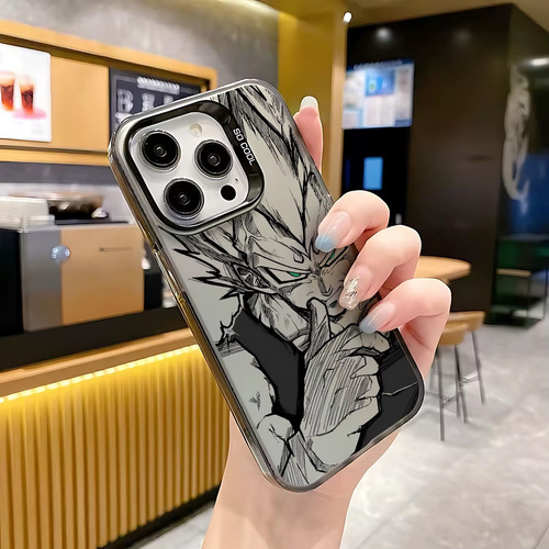 Case Funda Protector Hibrido Vegeta Goku Ssj iPhone 16 Pro