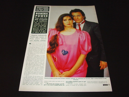 (r003) Romina Power * Recortes Revistas Clippings (1987)