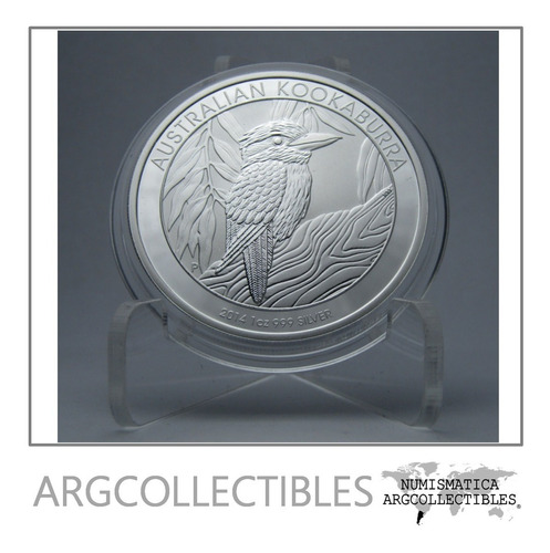 Australia Moneda 1 Dolar 2014 Plata 1 Onza Kookaburra Proof