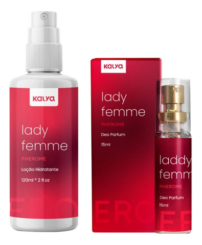Kit Mulher Cheirosa Hidratante E Perfum Lady Femme Feromonio