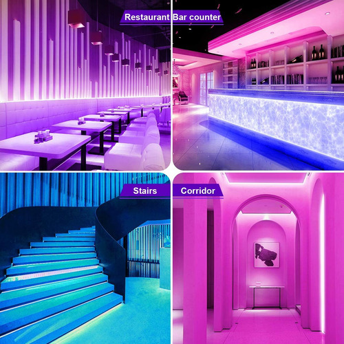 Luces Led Tira De Luces Led 32 8 Pies 5050 Rgb 300 Led ...