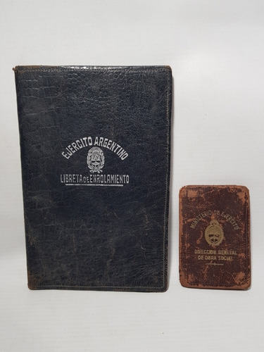 Ejército Argentino Antiguo Carnet Y Porta Libreta Mag 57523