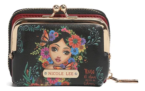 Monedero Dama Nicole Lee Prt7450 Alma De Colores Diseño De La Tela Estampada