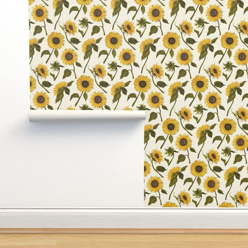 Papel Tapiz Para Despegar Pegar Diseño Girasole Grande