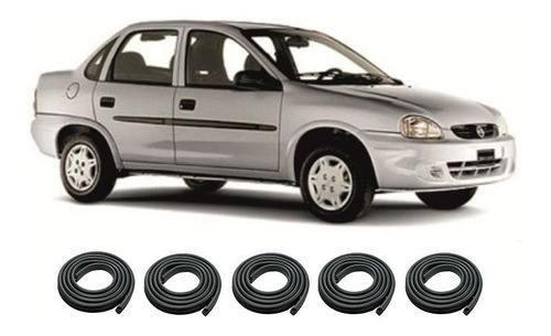 Burletes Corsa Classic 2007 Kit De 5, Puertas + Baul