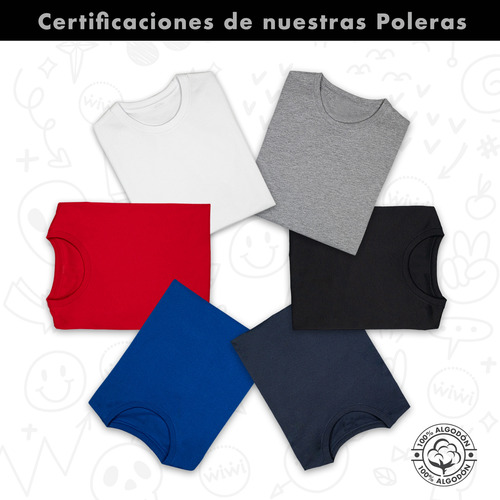 Polera Hombre Manga Corta Basico Algodon Slim Fit