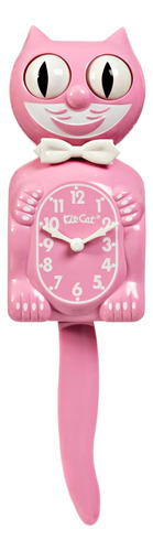 Kit Cat Klock Reloj De Pared Satinado Rosa