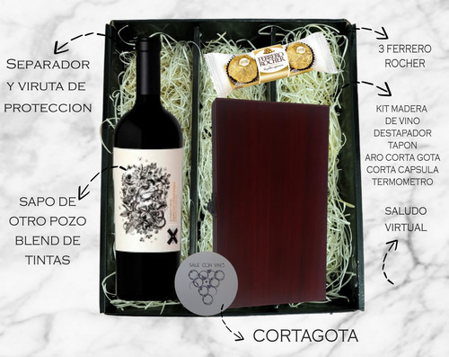 Regalo Box Sapo +kit Accesorios +choco. Ferrero