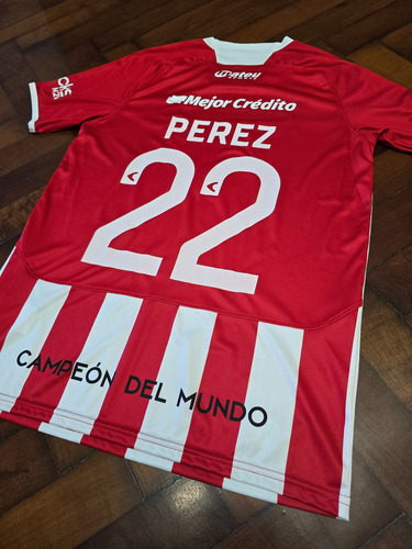 Camiseta Titular Estudiantes De La Plata, Perez 22 Talle M (Usado)