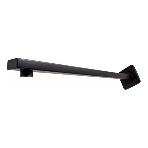 Sp Brazo Regadera Pared Negro Mate 40cm