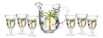 Comprar Conjunto Jarra E 6 Taças Cristal Palm Hand 1,3l 240ml Lyor