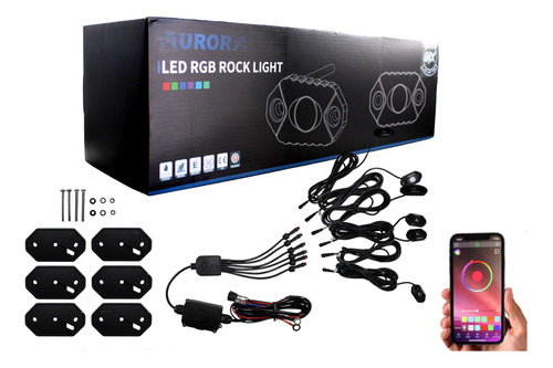 Luces Led Rock Light Rgb Bluetooth 4.0 Piezas Control Movil