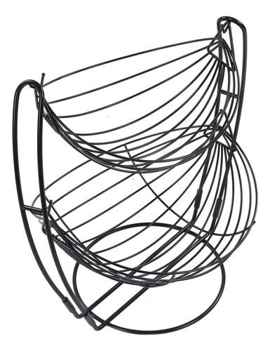 Cesta De Frutas Tipo Hamaca De 2 Niveles, Cesta Circular De