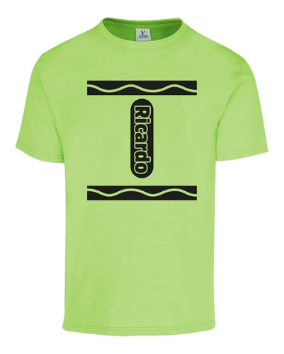 Playera Tematica Crayones Dama Caballero O Niño 2pz