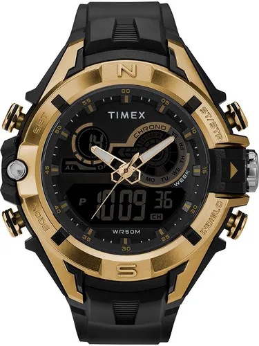 Reloj Timex Para Hombre Dgtl Combo Dorado Meses sin intereses